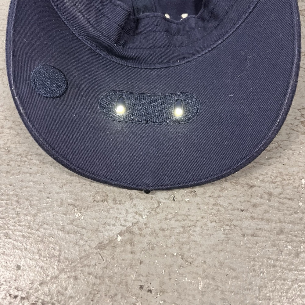 L.L. Bean Navy LED Lighted Baseball Hat Cap Adjustable Hiking Camping Outdoors - Picture 7 of 10